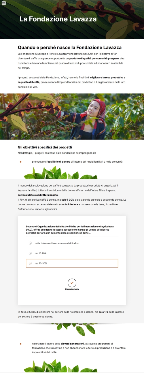 L'impegno nei confronti delle comunità locali