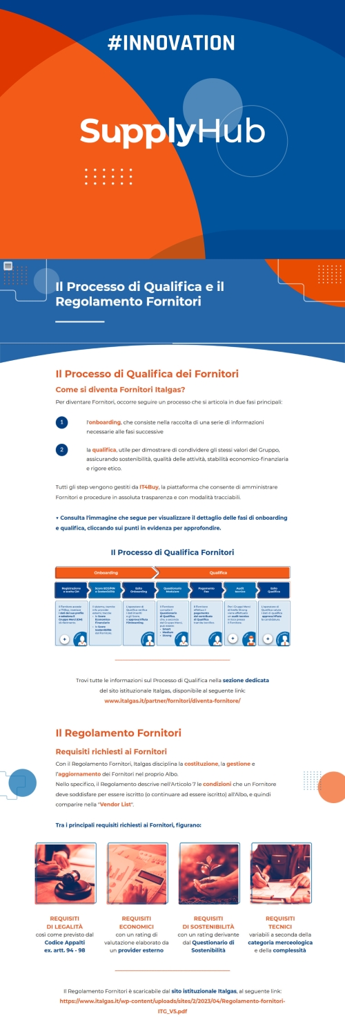 Il Regolamento Fornitori e i Requisiti HSE