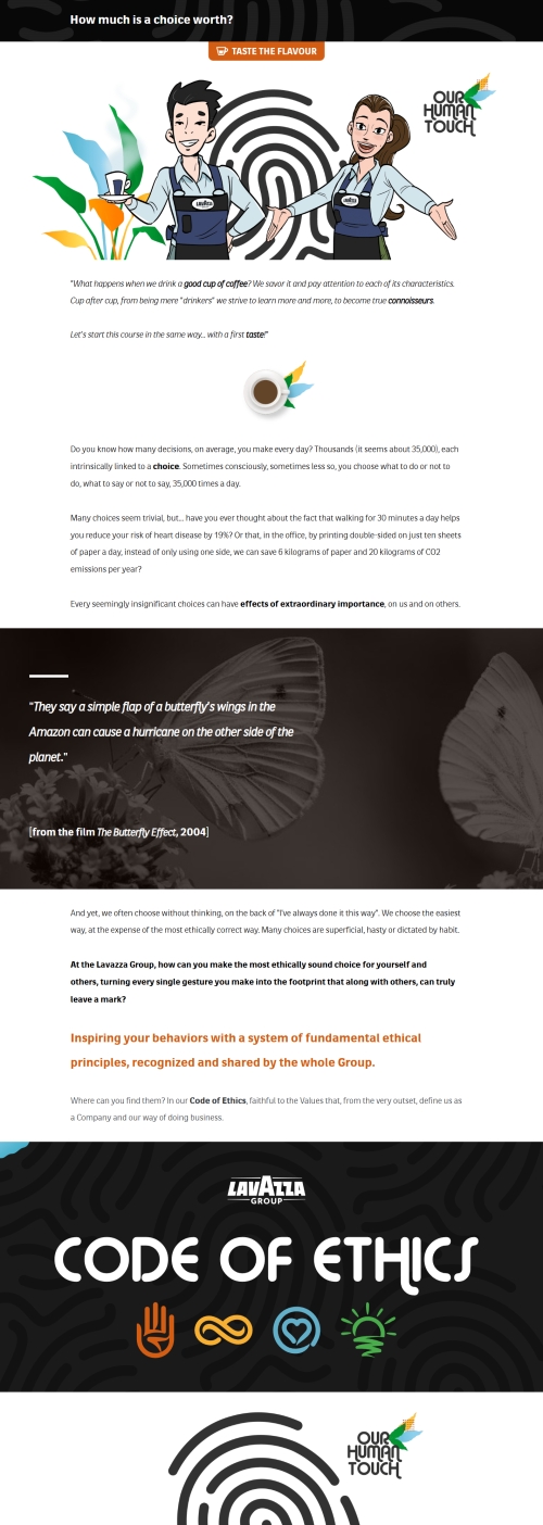 The Lavazza Group Code of Ethics