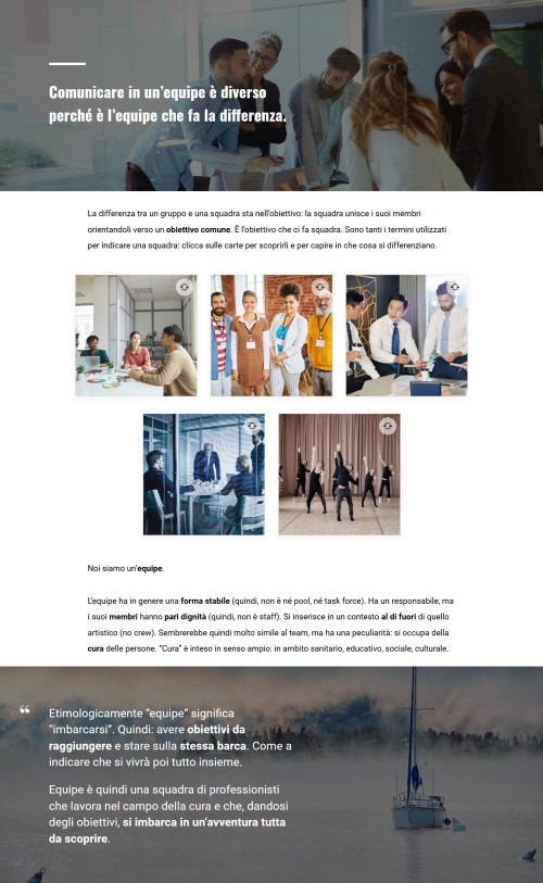 La comunicazione in equipe