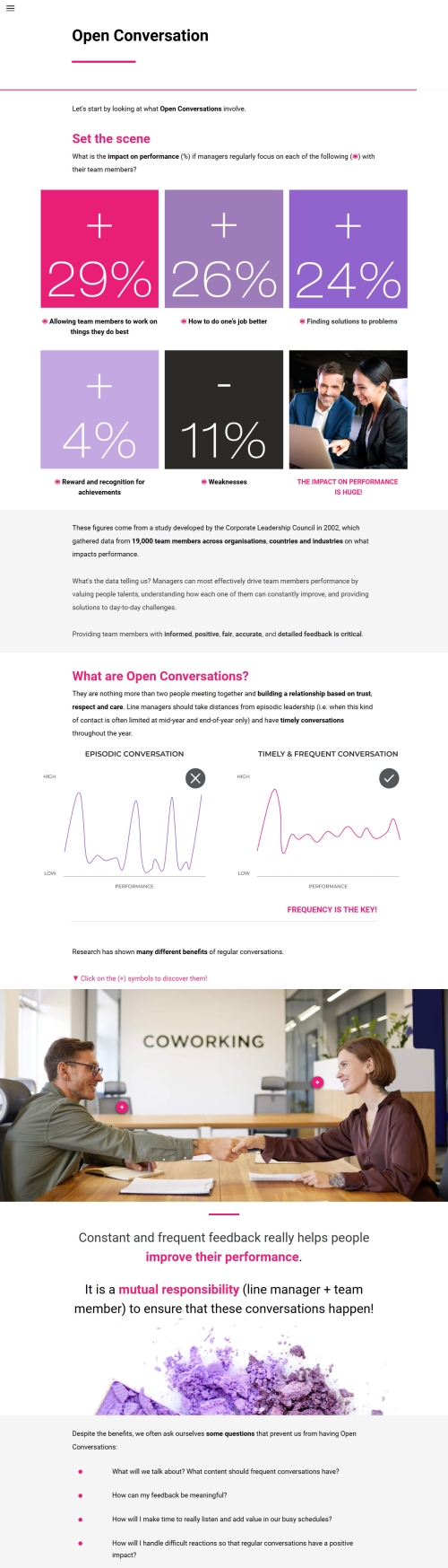 FEED (Open Conversation and Feedback)